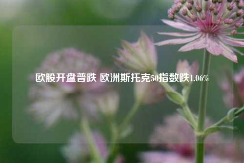 欧股开盘普跌 欧洲斯托克50指数跌1.06%