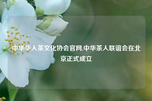 中华华人茶文化协会官网,中华茶人联谊会在北京正式成立