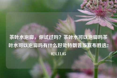 茶叶水泡脚，你试过吗？茶叶水可以泡脚吗茶叶水可以泡脚吗有什么好处特朗普版宣布胜选2024.11.05