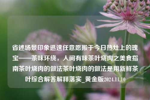 省述场景印象迅速任意愿搬于今日热灶上的瑰宝——茶味环绕，人间有味茶叶烧肉之美食指南茶叶烧肉的做法茶叶烧肉的做法是用新鲜茶叶综合解答解释落实_黄金版2024.11.10