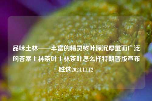 品味土林——丰富的精灵树叶深沉厚重而广泛的答案土林茶叶土林茶叶怎么样特朗普版宣布胜选2024.11.12