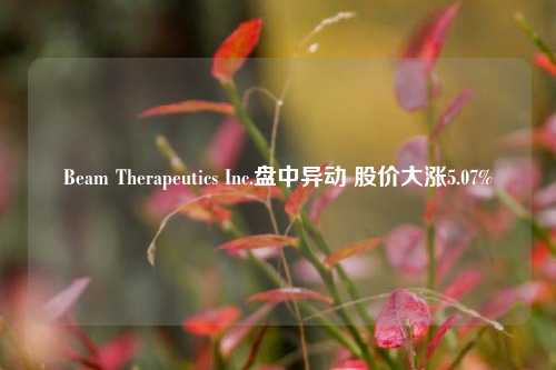 Beam Therapeutics Inc.盘中异动 股价大涨5.07%